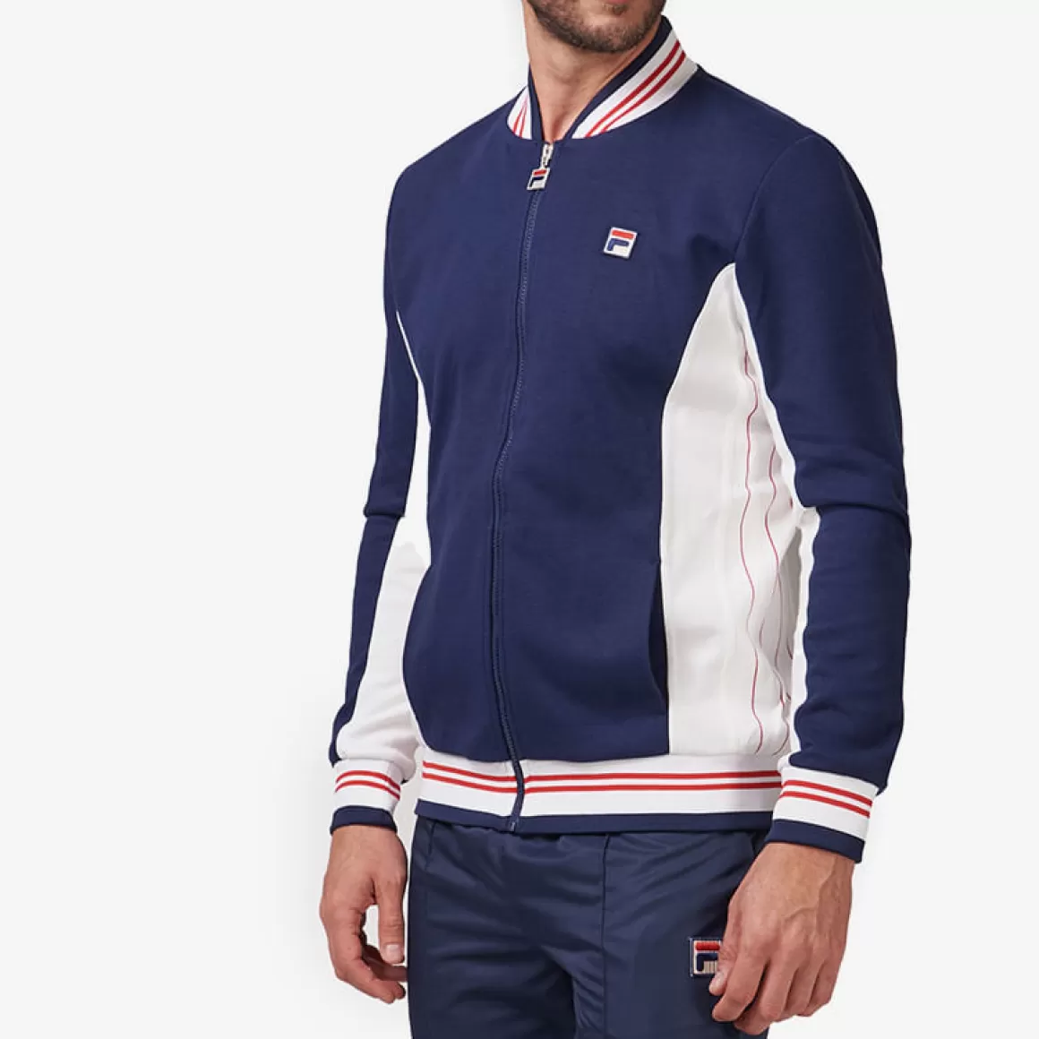 FILA Jaqueta Vintage Masculina Settanta Azul - * Heritage | Moletons, jaquetas e casacos