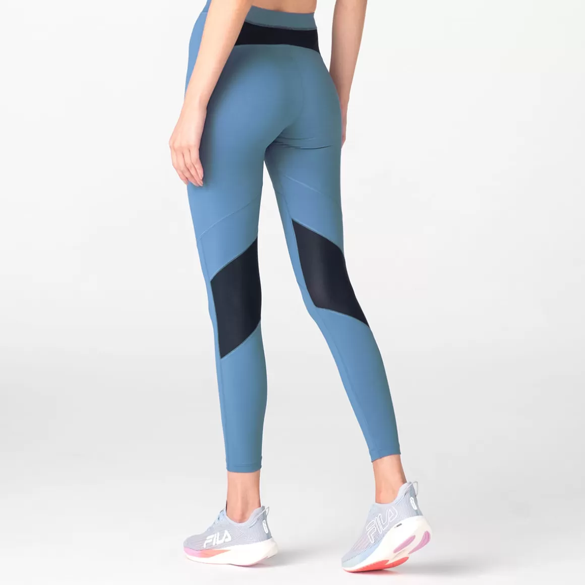 FILA Legging Esportiva Feminina Racer Run Azul - * Compressão | Controle de temperatura