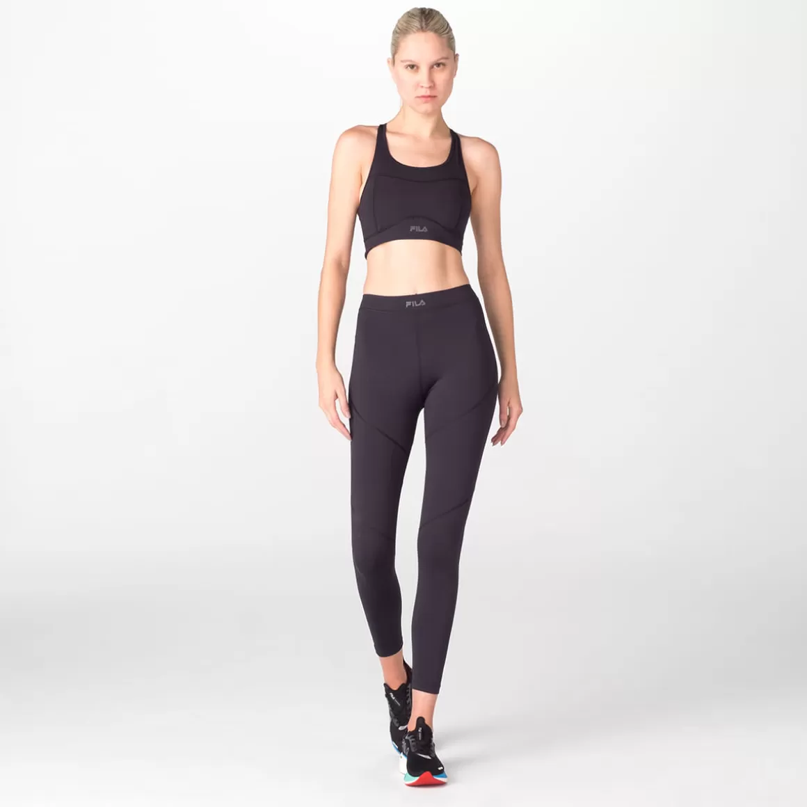 FILA Legging Esportiva Feminina Racer Run Preta - * Compressão | Controle de temperatura