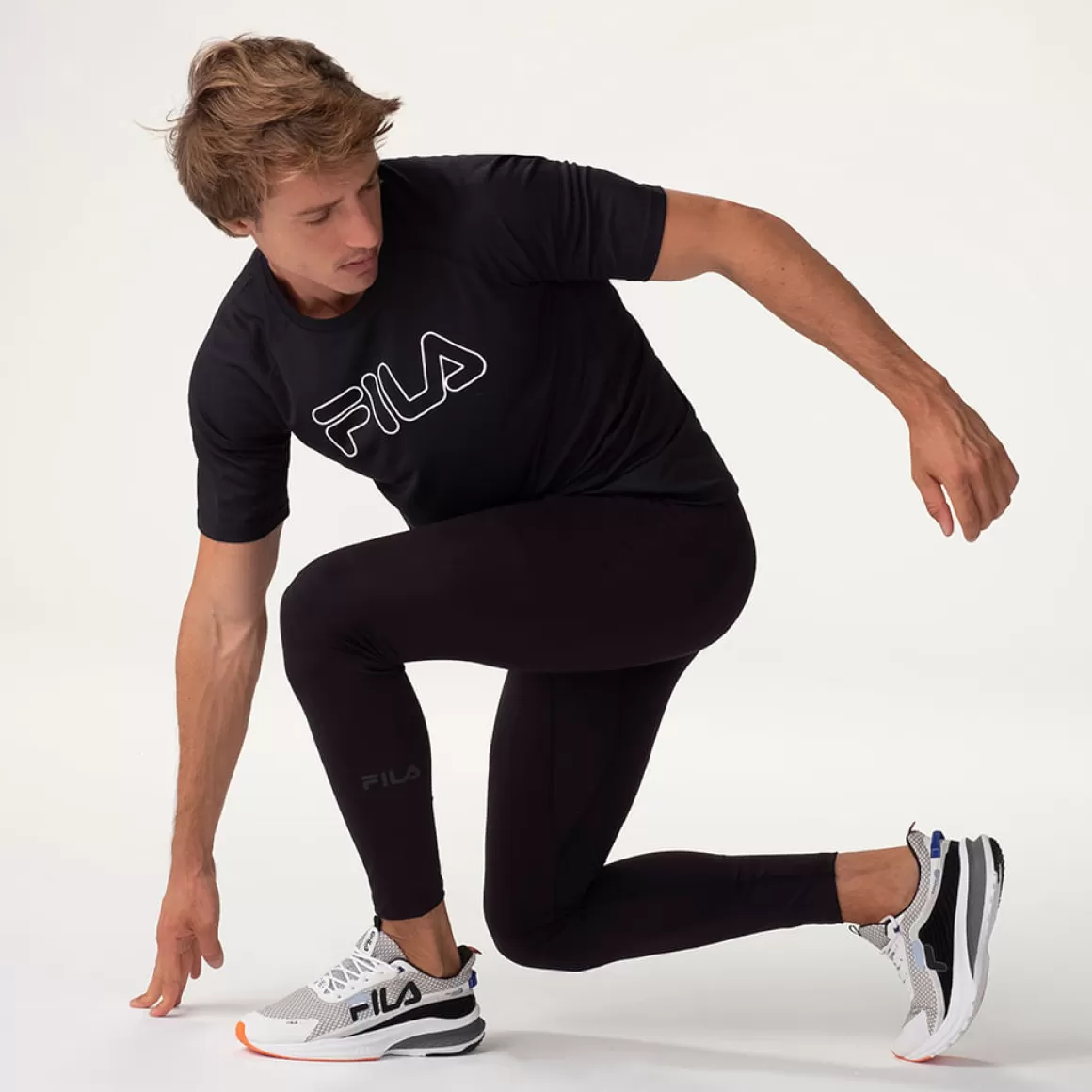 FILA Legging Compress Skin Masculina - * Anti-odor | Roupas com Proteção UV