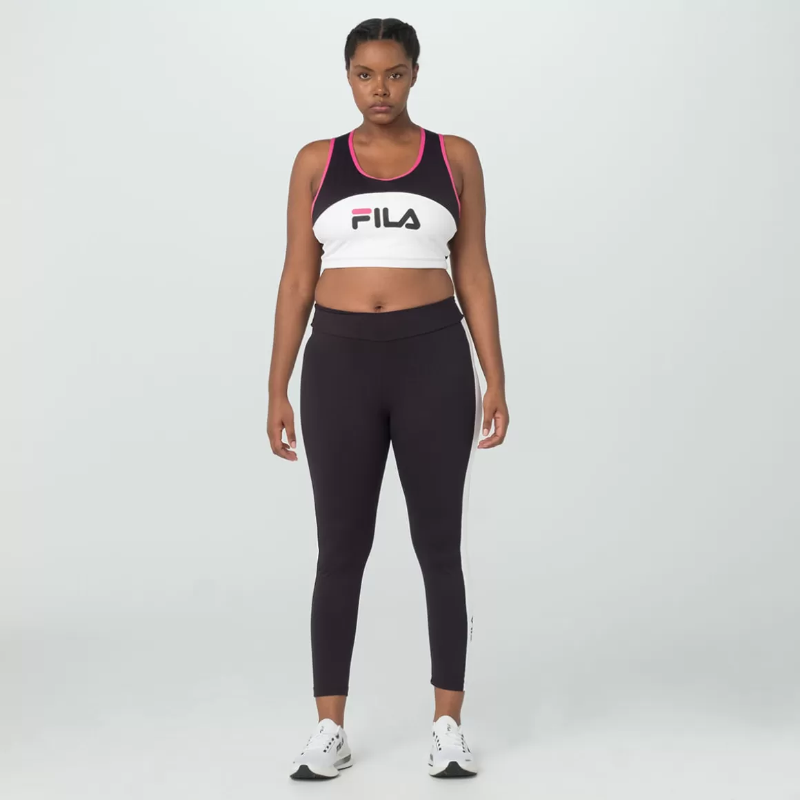 FILA Legging Letter Fit Plus Feminina - * Respirabilidade | Academia e treino