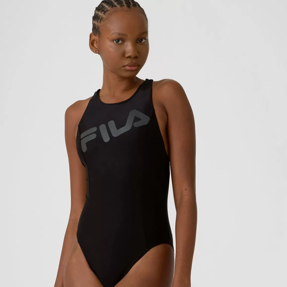 FILA Maiô Body Cross Feminino - * Resistente à cloro | Roupas com Proteção UV