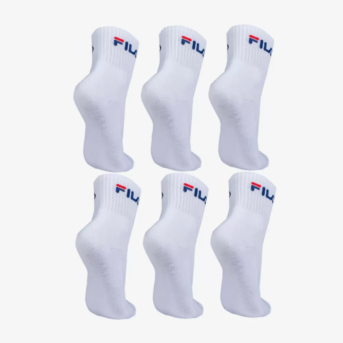 FILA Meia Cano Medio 6pack Unisex - * Meias FILA