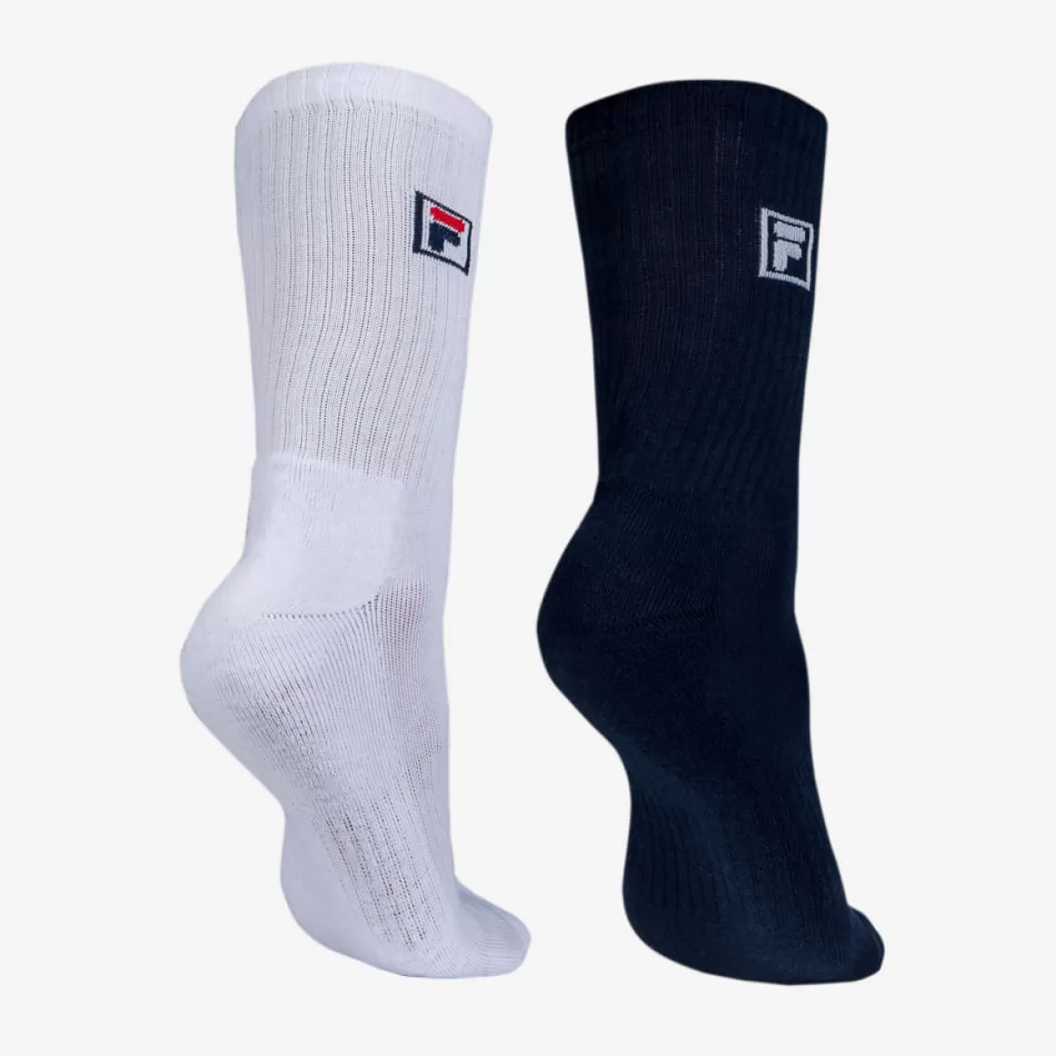 FILA Meia Pack 2 Unisex F-Box Color Branco e Marinho - * Meias FILA