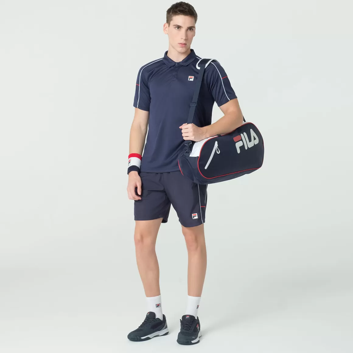 FILA Pólo Tennis Line Masculina - * Respirabilidade | Roupas com Proteção UV