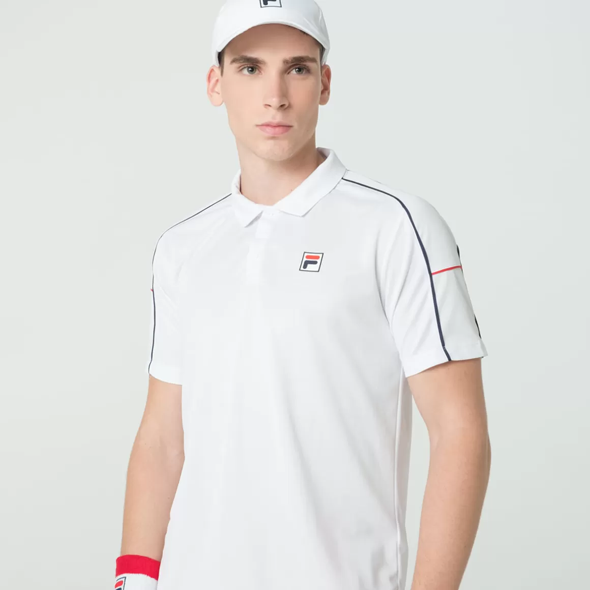 FILA Pólo Tennis Line Masculina - * Respirabilidade | Roupas com Proteção UV