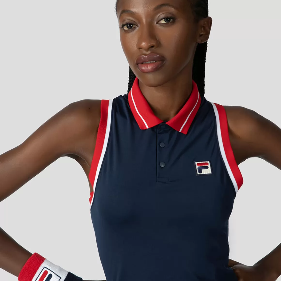 FILA Regata Casual Feminina Marinho Classic - * Respirabilidade | Roupas com Proteção UV