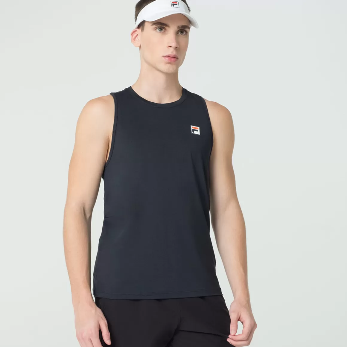 FILA Regata Esportiva Masculina Beach Eco Preta - * Controle de temperatura | Roupas com Proteção UV