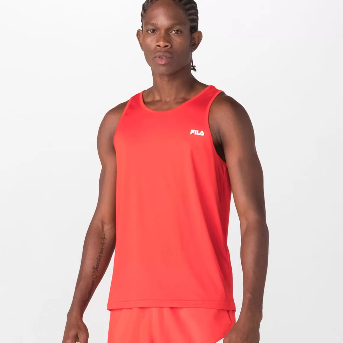 FILA Regata Basic Sports Polygin Masculina - * Respirabilidade | Roupas com Proteção UV