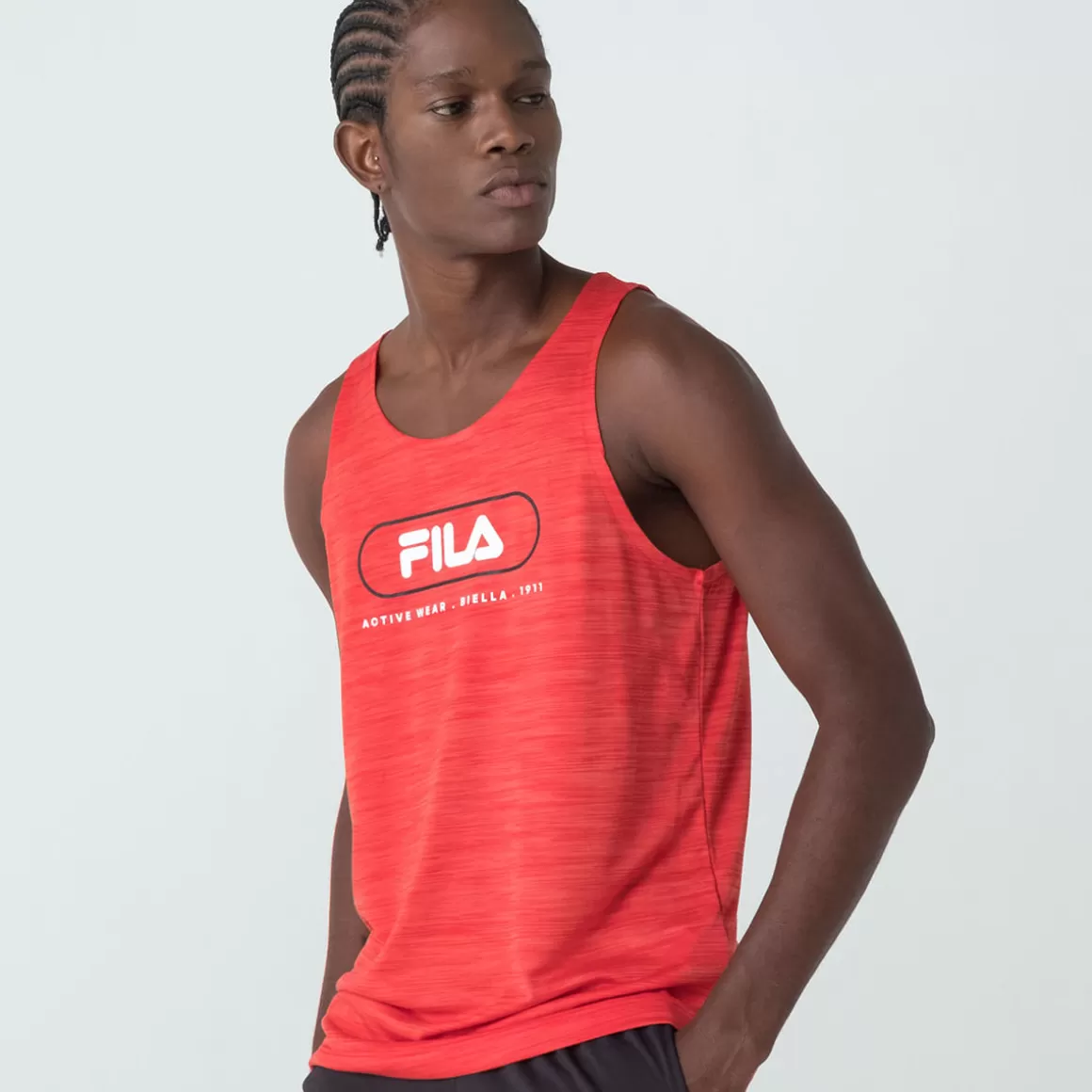 FILA Regata Sport Melange Masculina - * Academia e treino | Academia e treino