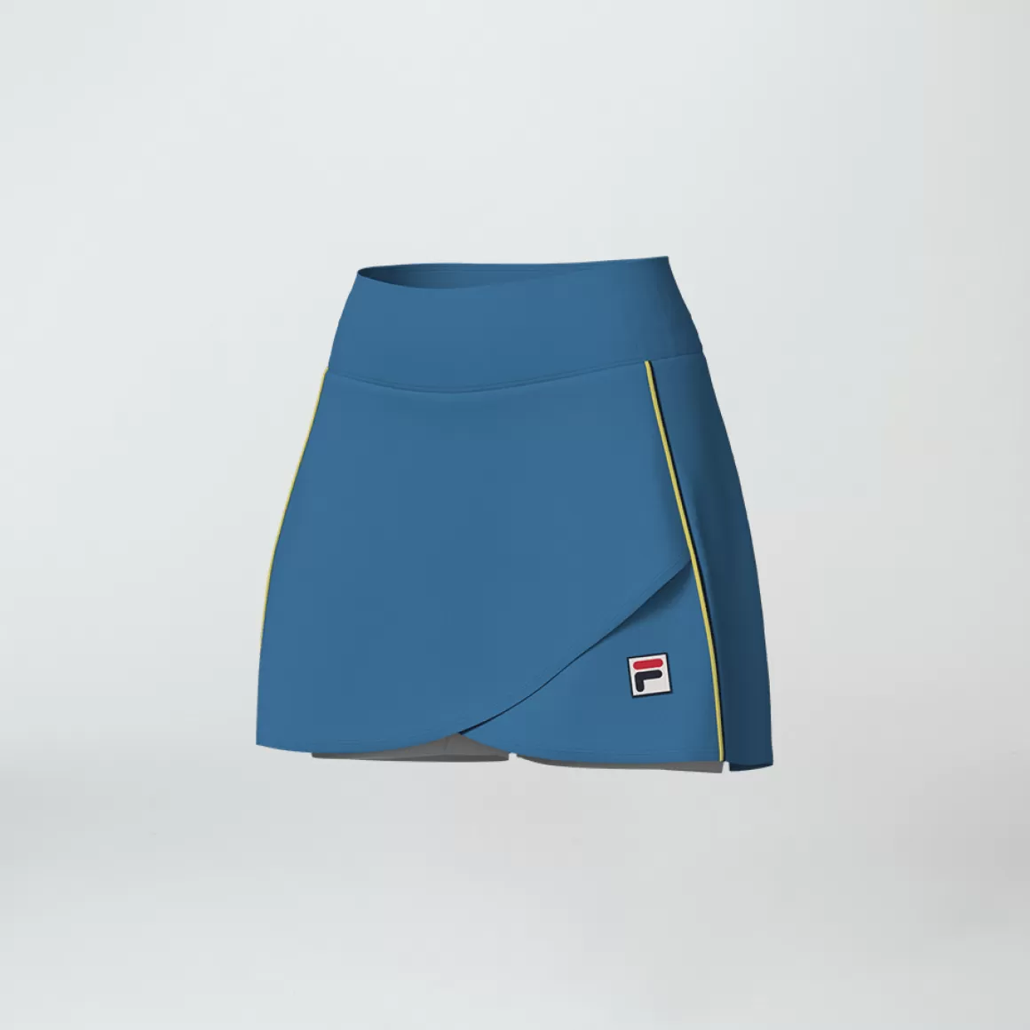 FILA Saia para Tenista Feminina Backspin Wrap Azul - * Respirabilidade | Roupas com Proteção UV