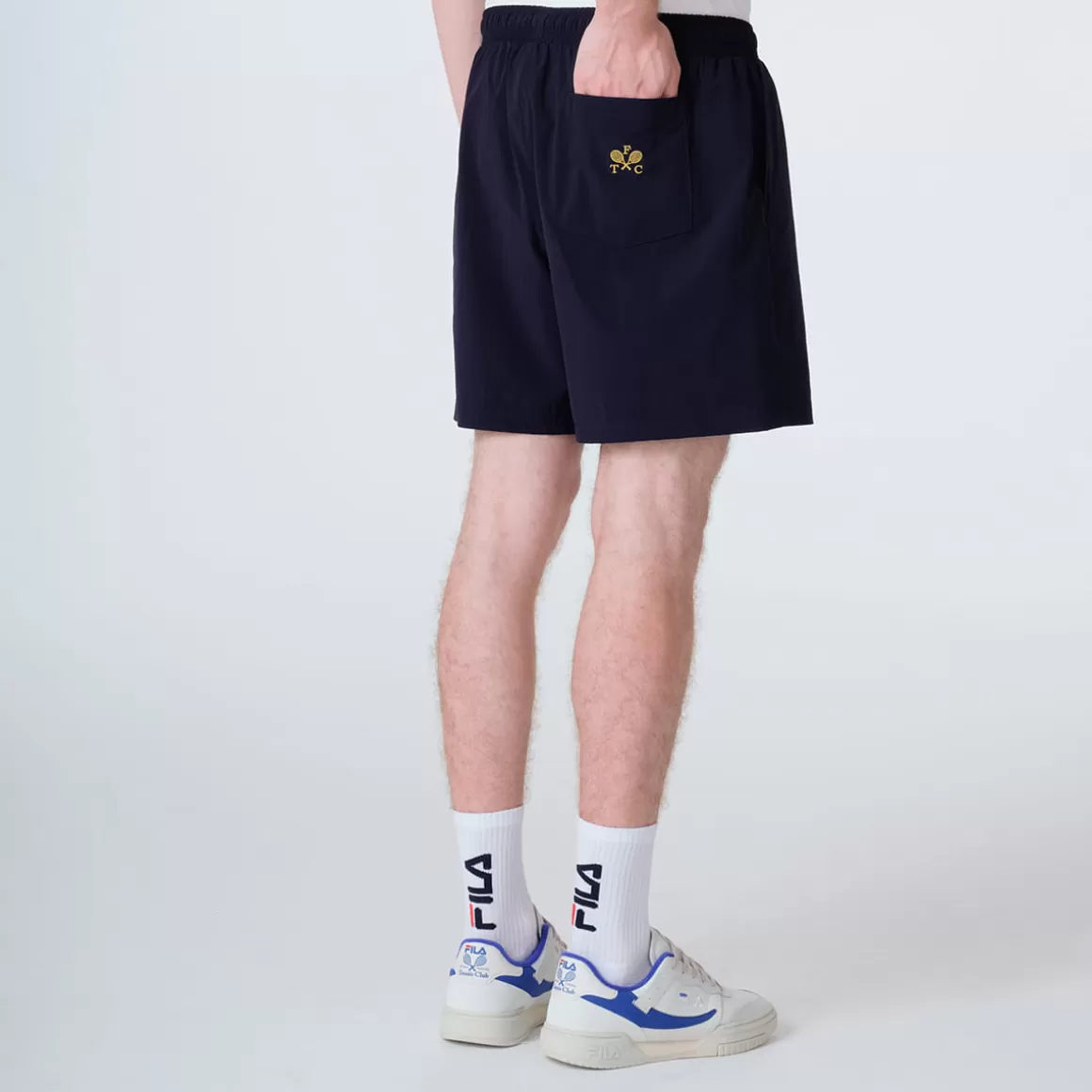 FILA Shorts Casual Masculino Tennis Club Marinho - * Heritage | Respirabilidade