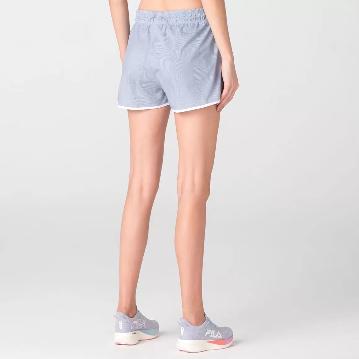 FILA Shorts Esportivo Feminino Double Racer Azul Claro - * Caminhada e corrida | Caminhada e corrida