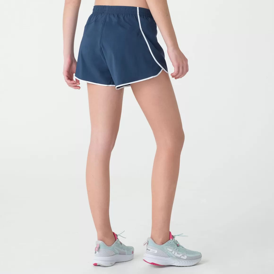 FILA Shorts Esportivo Feminino Double Run II Marinho - * Caminhada e corrida | Caminhada e corrida
