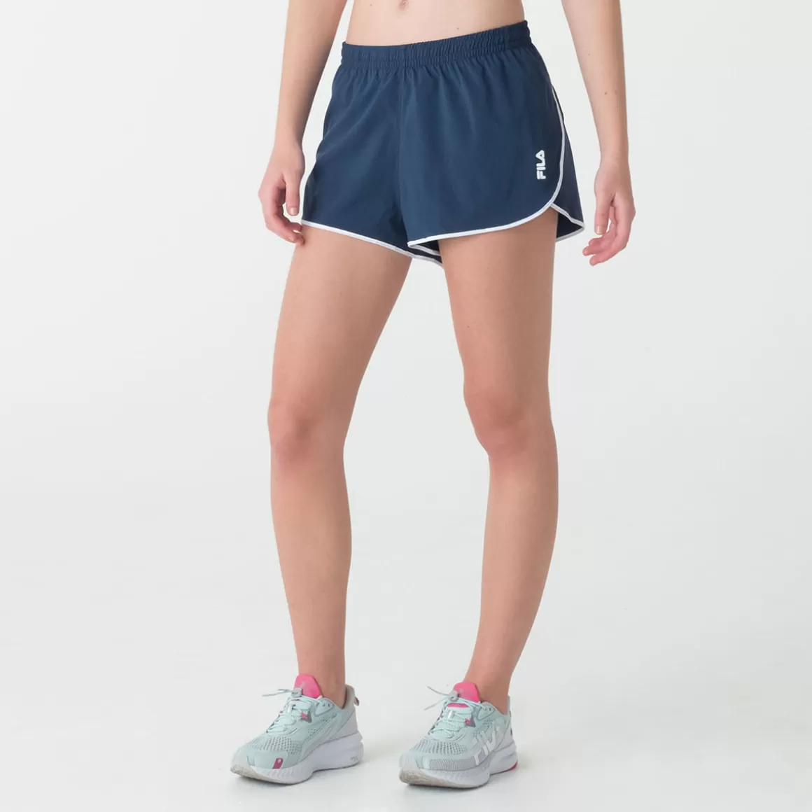 FILA Shorts Esportivo Feminino Double Run II Marinho - * Caminhada e corrida | Caminhada e corrida