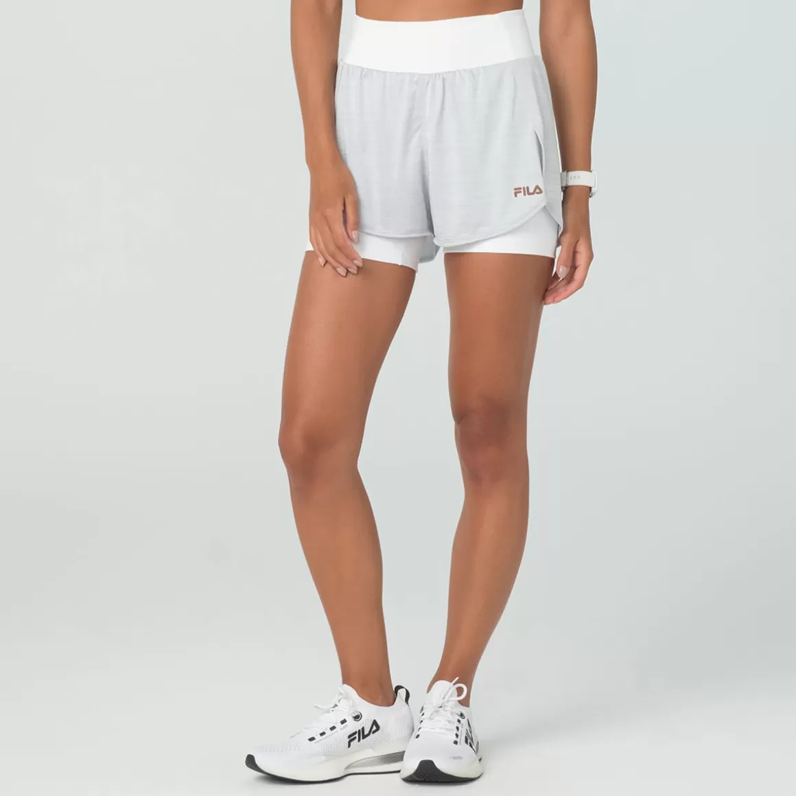 FILA Shorts Basic Train Double Feminino - * Respirabilidade | Academia e treino