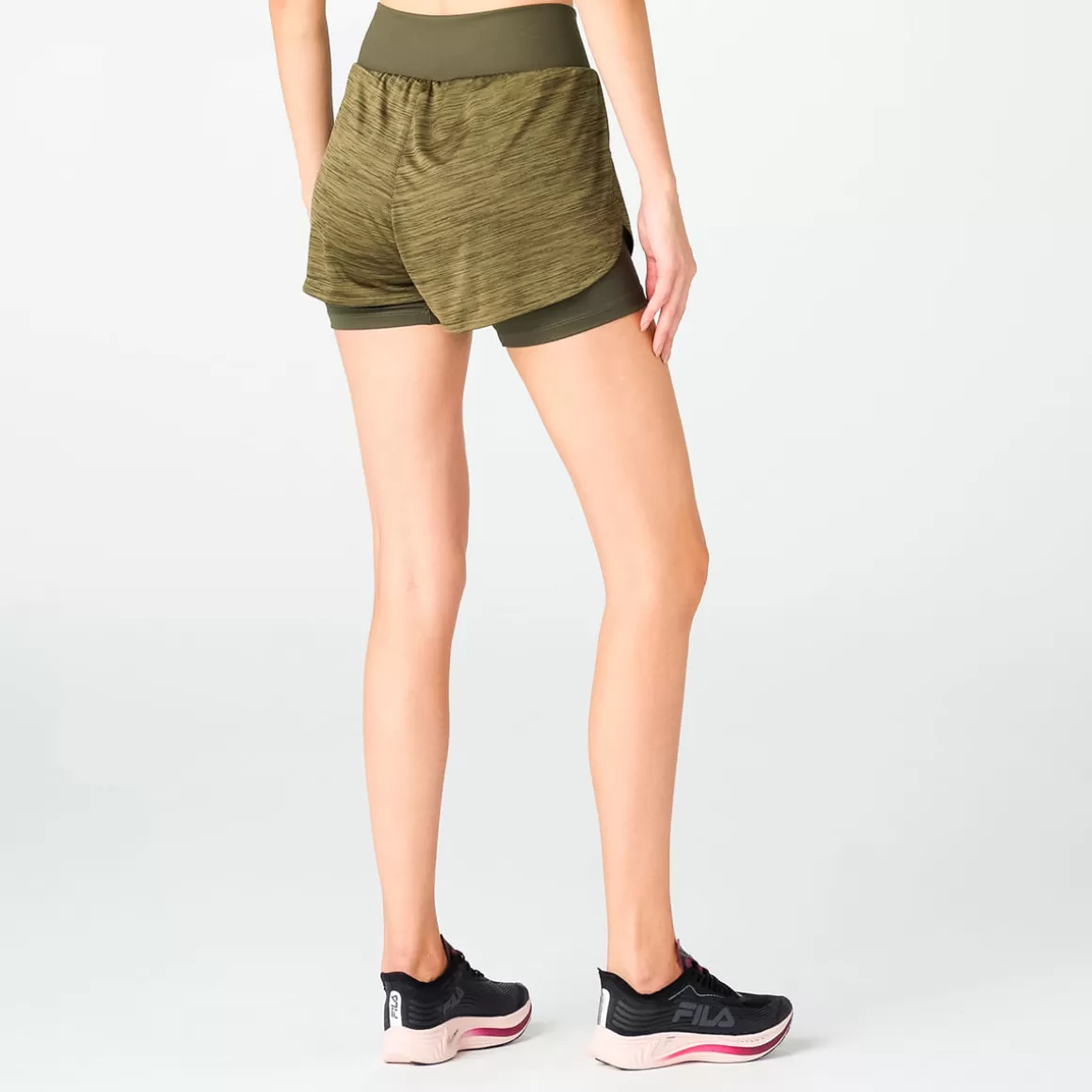 FILA Shorts Basic Train Double Feminino - * Respirabilidade | Academia e treino