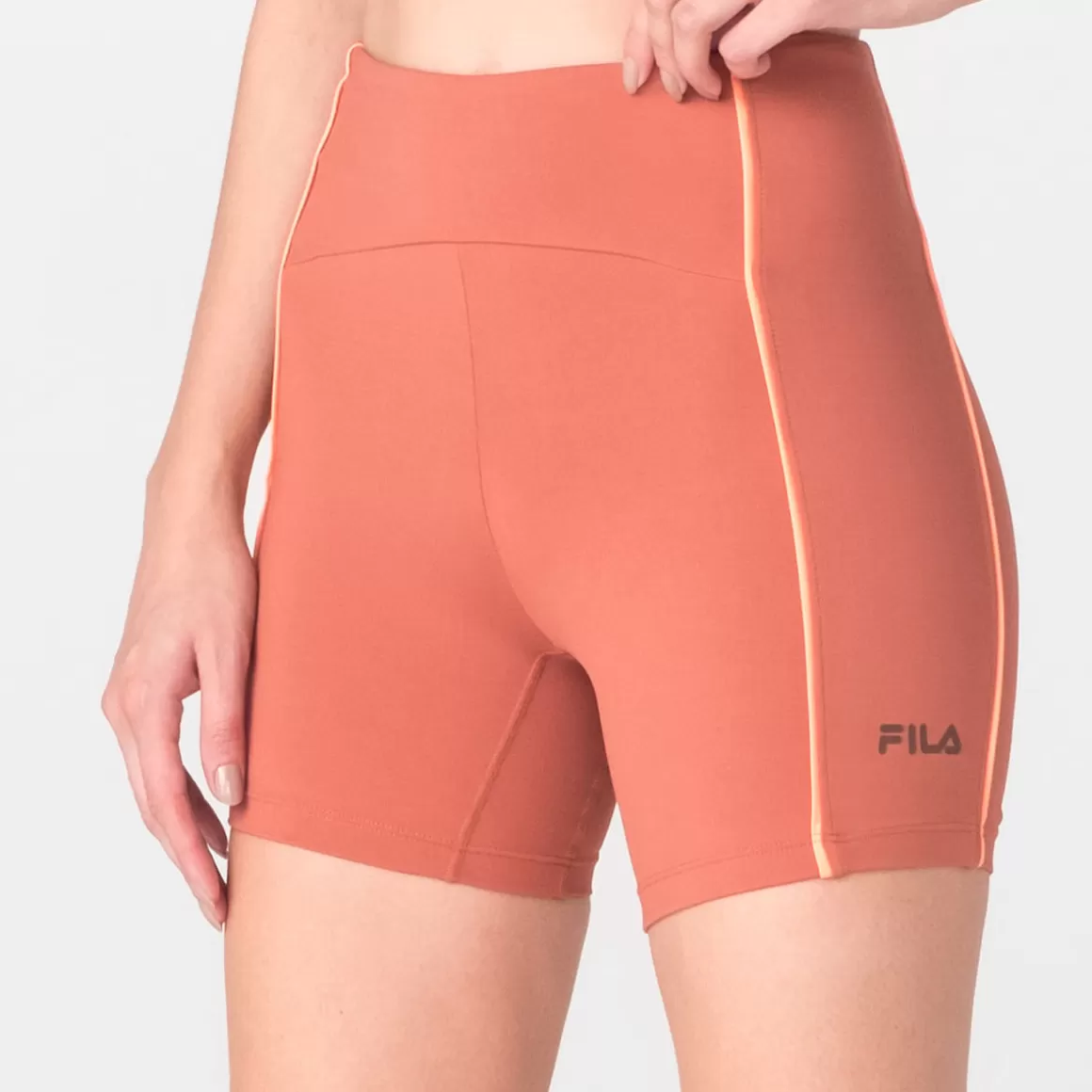 FILA Shorts Legging de Treino Feminino Keep Sports Marrom - * Roupas com Proteção UV | Academia e treino