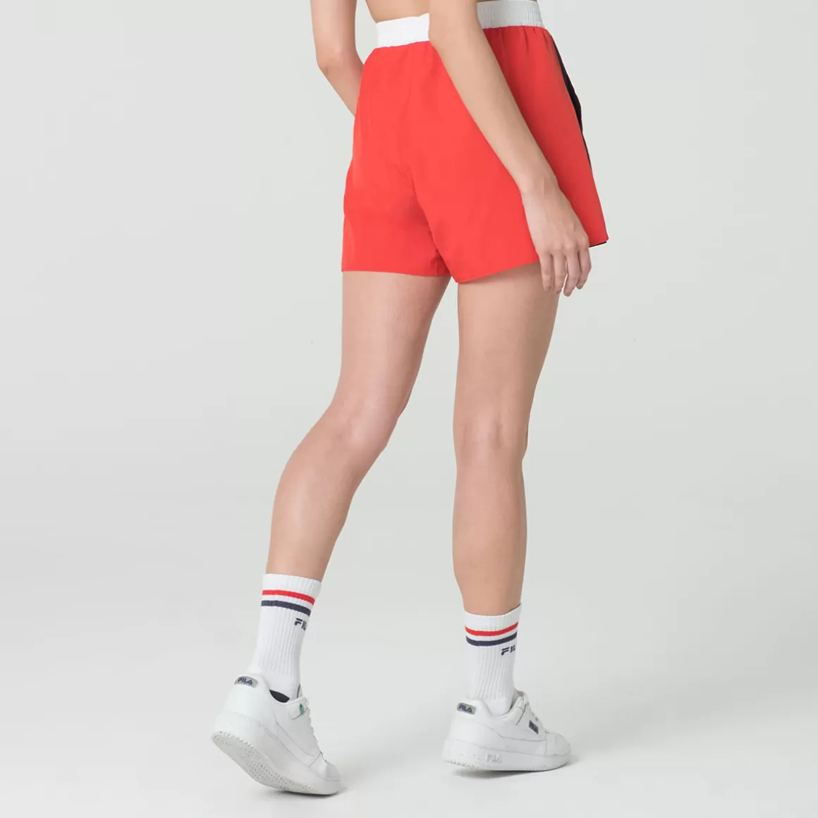 FILA Shorts Poliamida Feminino Color Block Letter Colorido - * Shorts, saias e skorts