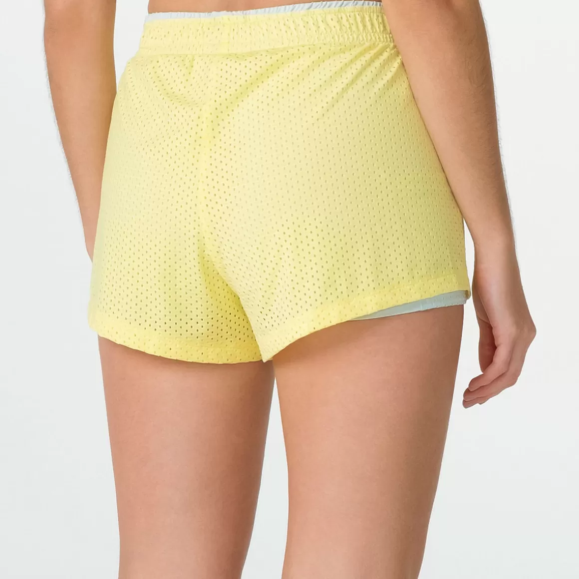 FILA Shorts Poliamida Feminino Sand Basic Amarelo - * Respirabilidade | Roupas com Proteção UV