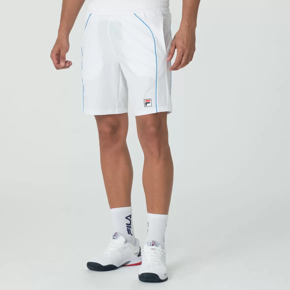 FILA Shorts Tenista Masculino Backspin Color Block Branco - * Tennis | FILA Tennis
