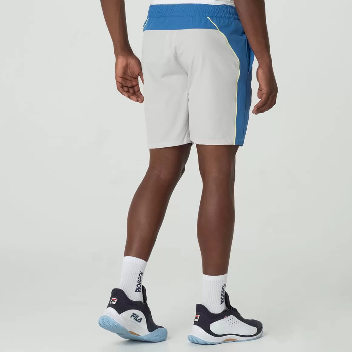 FILA Shorts Tenista Masculino Backspin Color Block Cinza - * Tennis | FILA Tennis