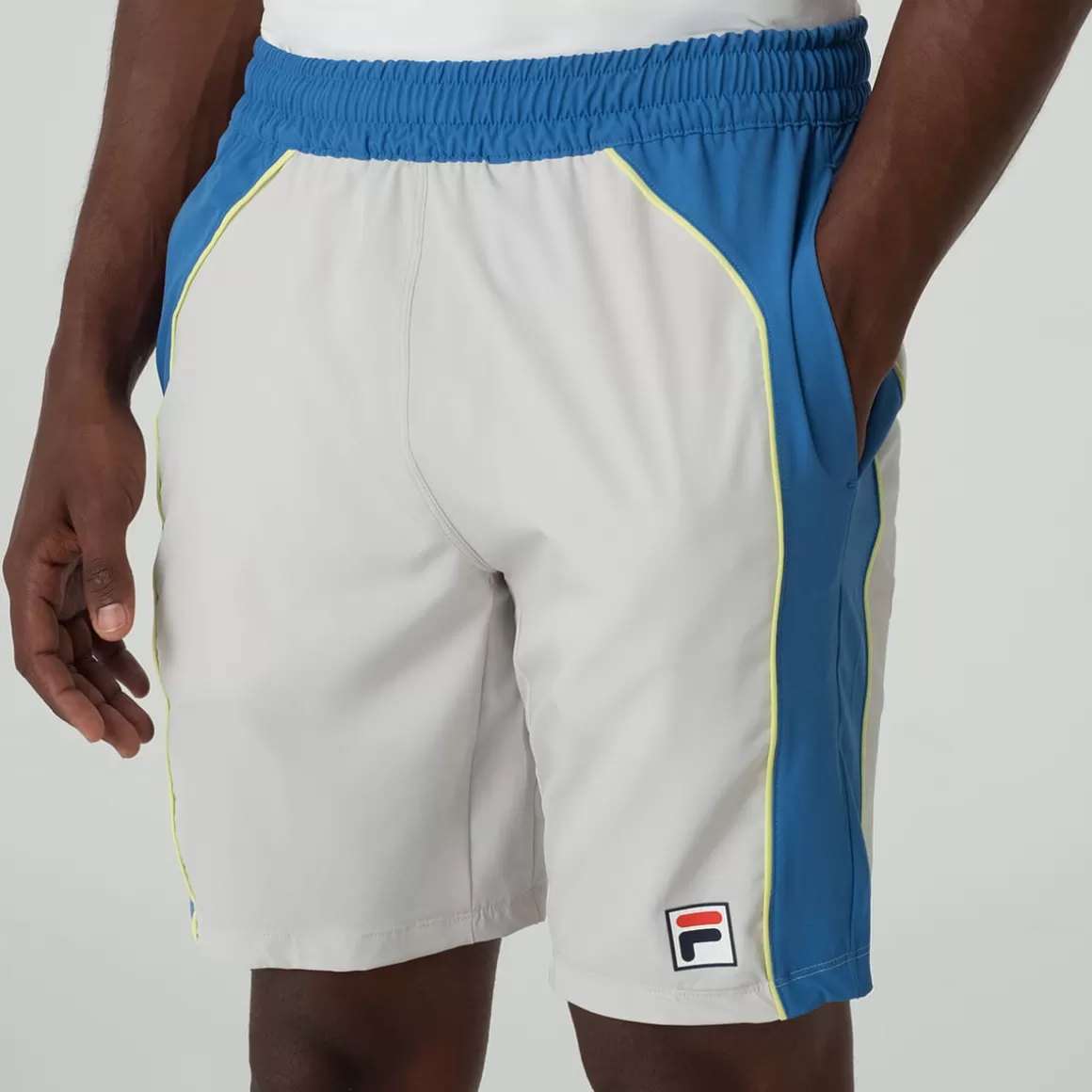 FILA Shorts Tenista Masculino Backspin Color Block Cinza - * Tennis | FILA Tennis