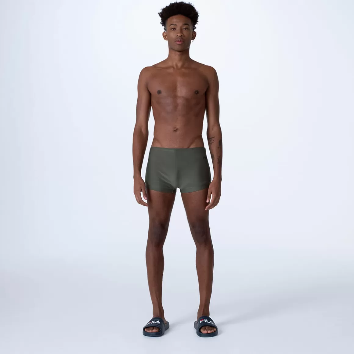 FILA Sunga Boxer II Masculina - * Resistente à cloro | Roupas com Proteção UV