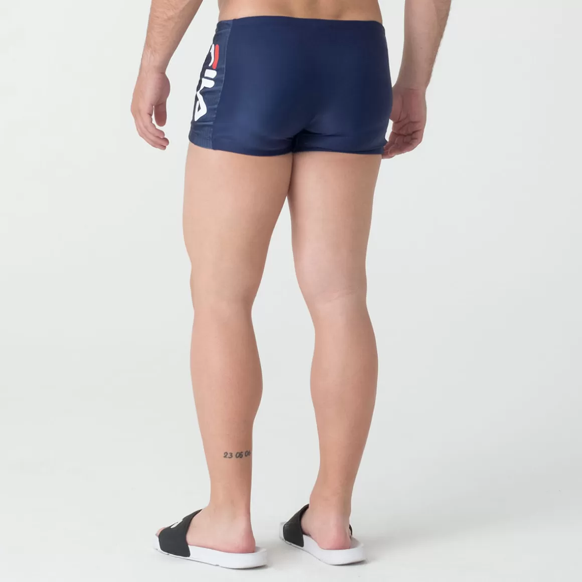 FILA Sunga Boxer Side Print Masculina - * Resistente à cloro | Roupas com Proteção UV