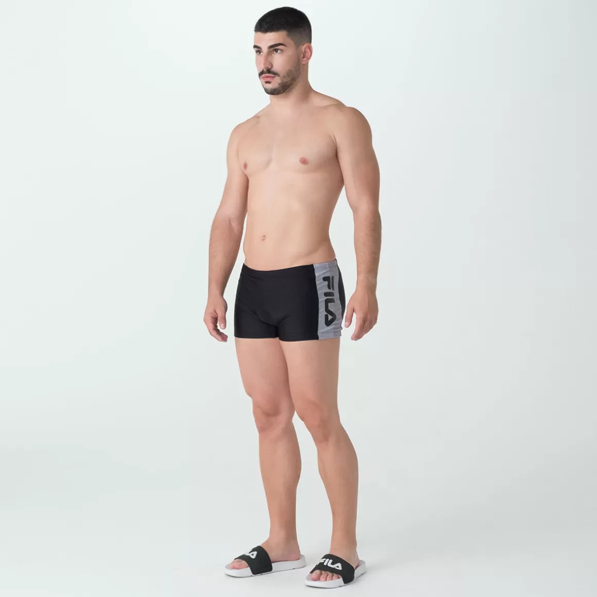 FILA Sunga Boxer Side Print Masculina - * Natação | Roupas com Proteção UV