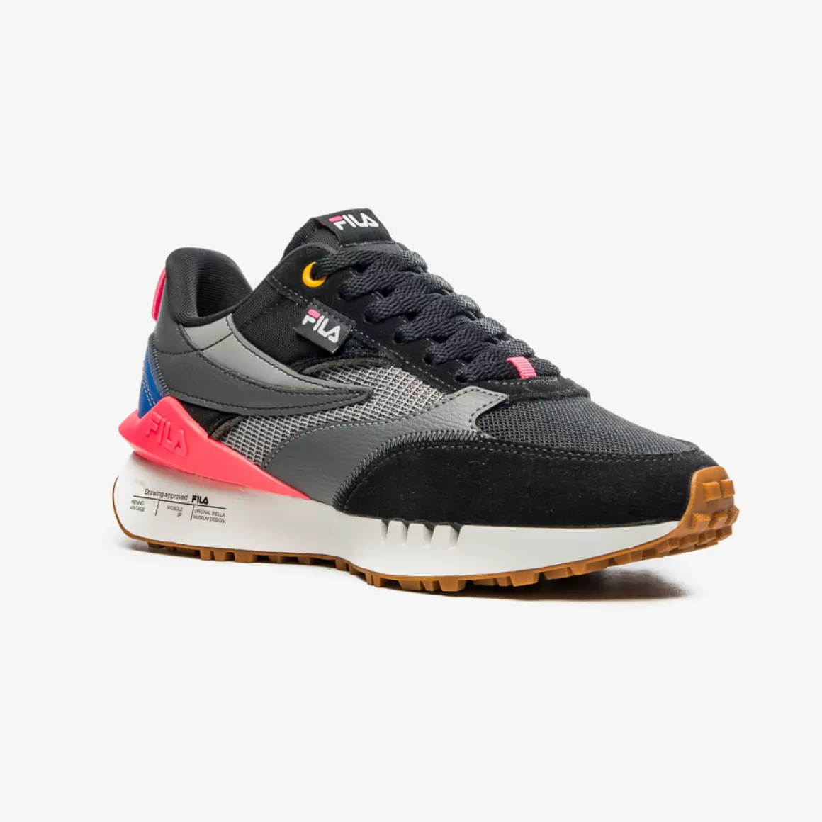 FILA Tênis Casual Feminino Renno Vintage Preto - * Lifestyle | Tênis Preto