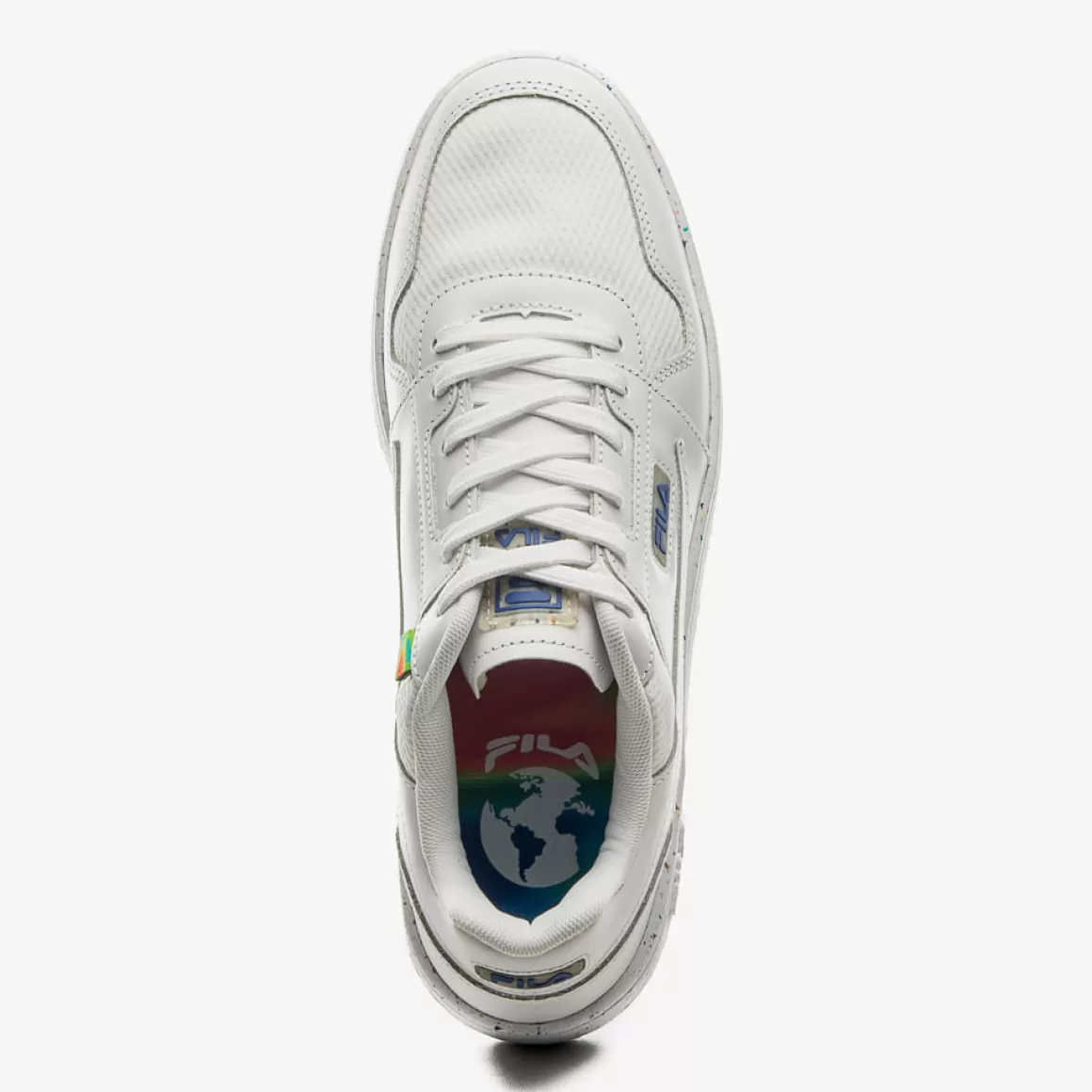 FILA Tênis Casual Masculino Arcade Low CF Branco e Azul - * Lifestyle | Tênis branco