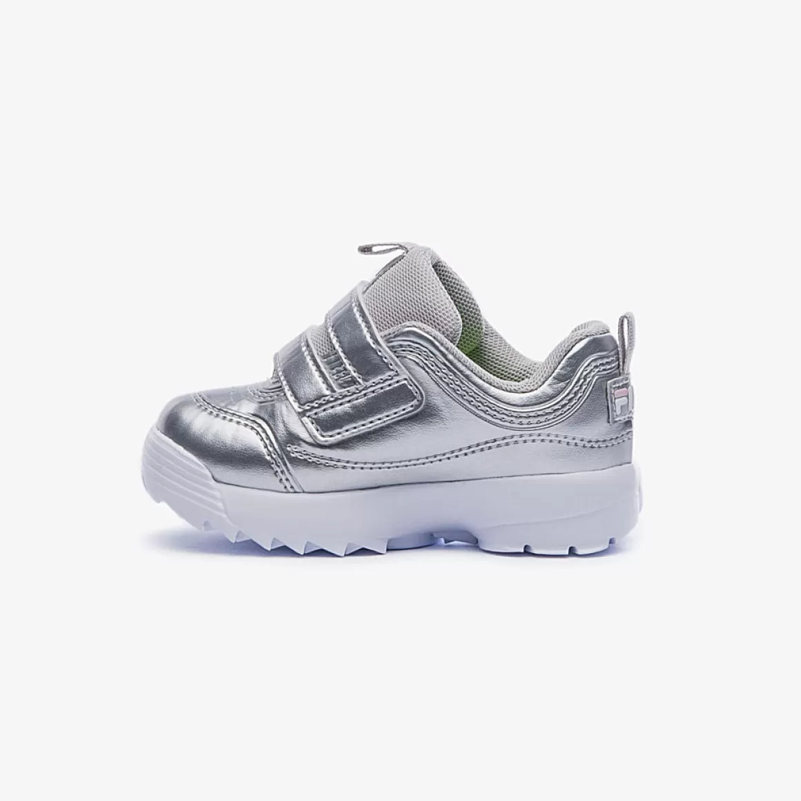 FILA Tênis com Velcro para Bebê Disruptor VLC Prata - * Disruptor
