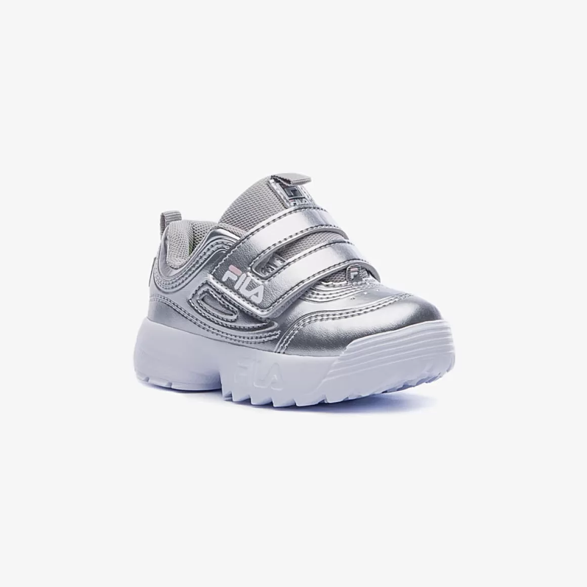 FILA Tênis com Velcro para Bebê Disruptor VLC Prata - * Disruptor