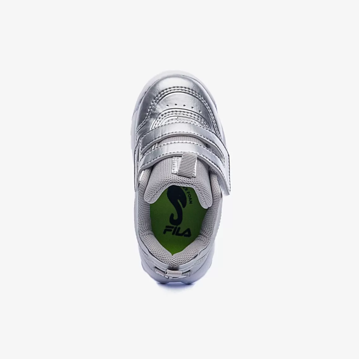 FILA Tênis com Velcro para Bebê Disruptor VLC Prata - * Disruptor