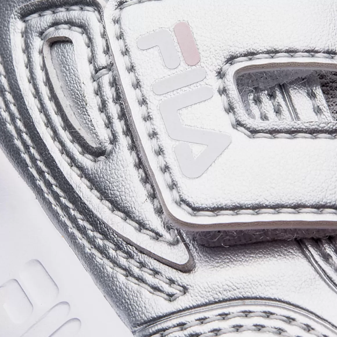 FILA Tênis com Velcro para Bebê Disruptor VLC Prata - * Disruptor