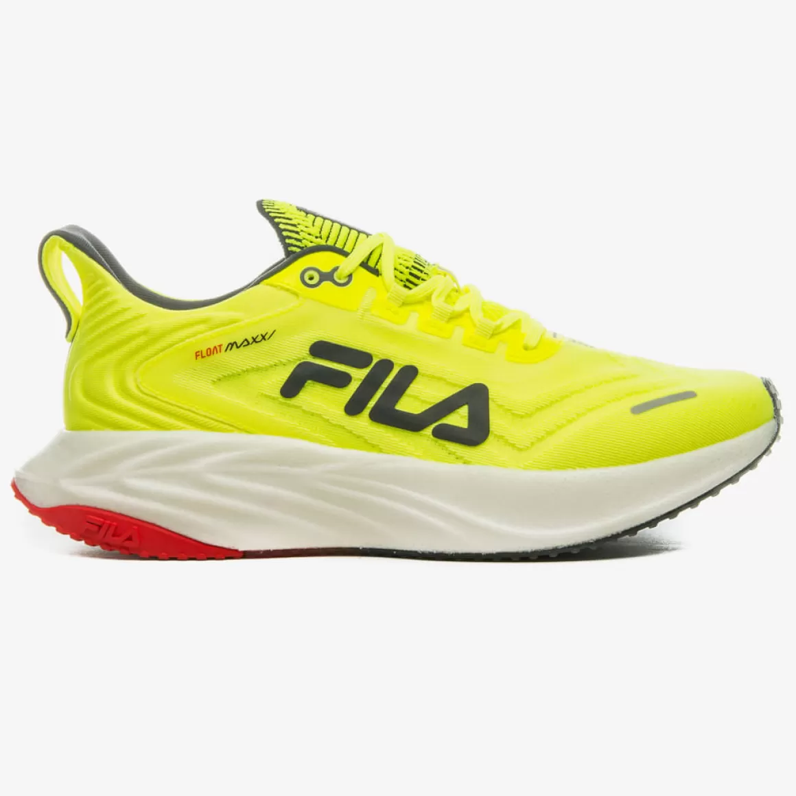 FILA Tênis de Corrida Float Maxxi Feminino Verde Neon - * Até 42km | Até 21km