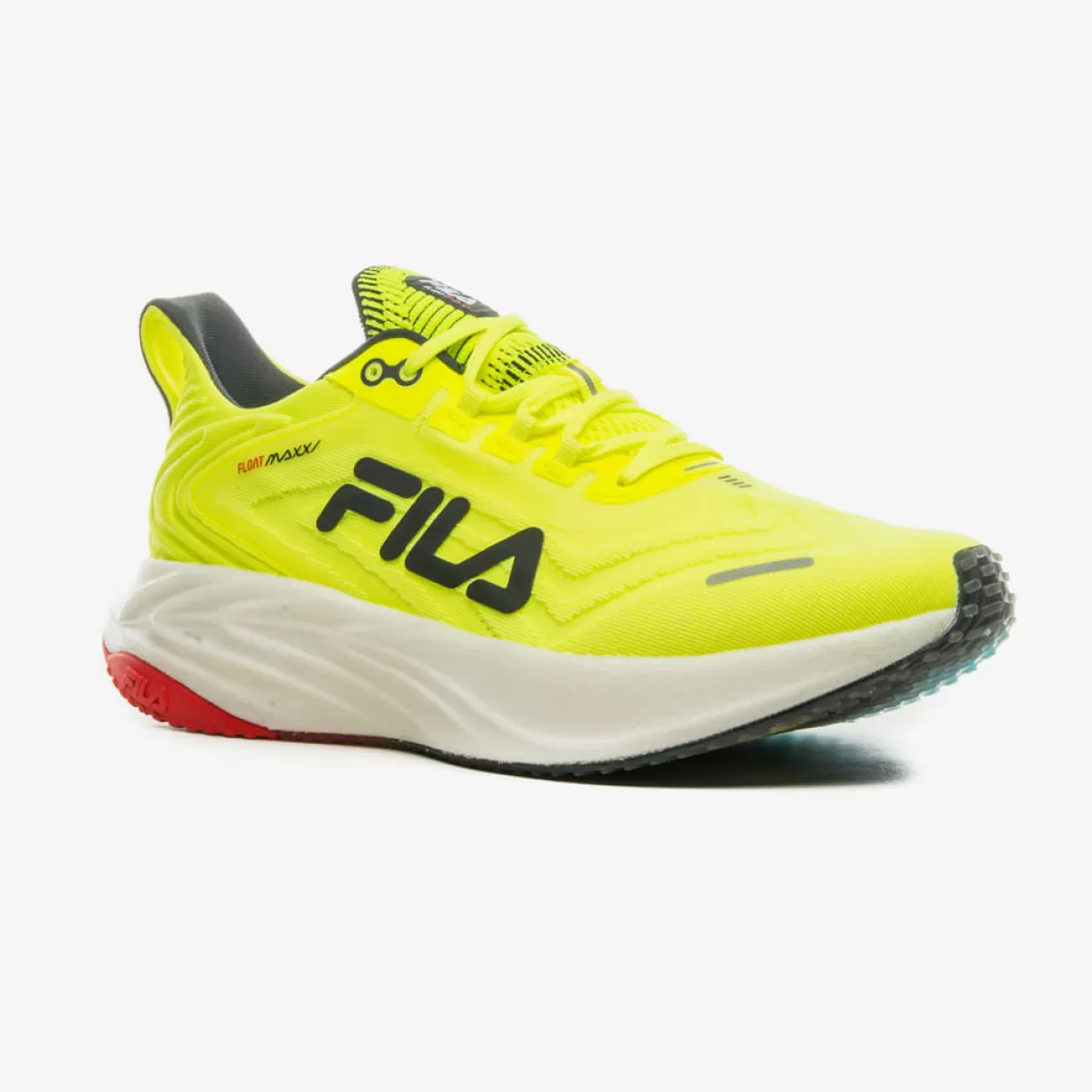 FILA Tênis de Corrida Float Maxxi Feminino Verde Neon - * Até 42km | Até 21km