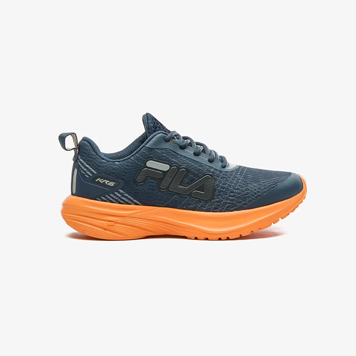 FILA Tênis de Corrida Infantil KR6 Azul Alaranjado - * Tênis infantil