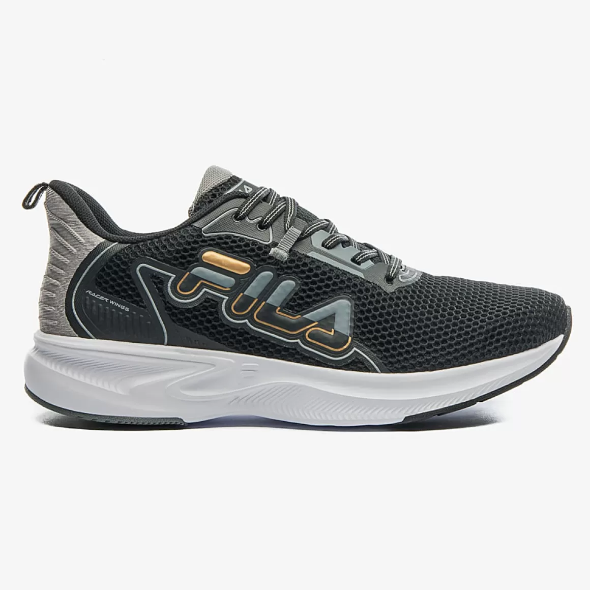 FILA Tênis de Corrida Masculino Racer Wings Preto - * Corrida | Caminhada e corrida
