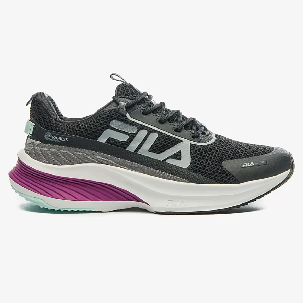 FILA Tênis de Corrida Preto Feminino Progress - * Corrida | Caminhada e corrida