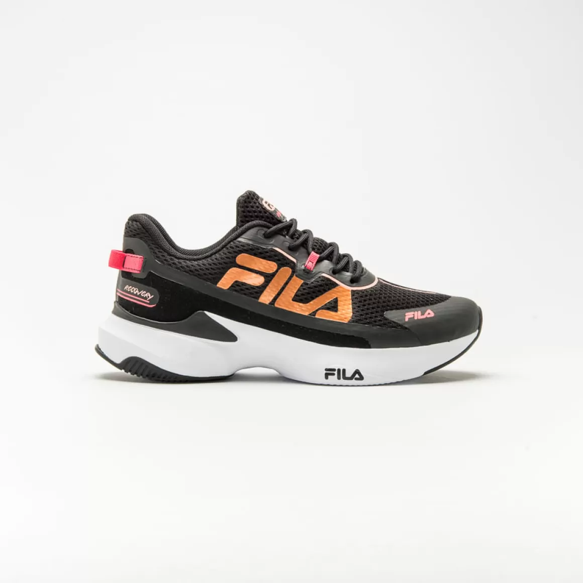 FILA Tênis Feminino de Corrida Recovery Preto - * Até 10km | Corrida