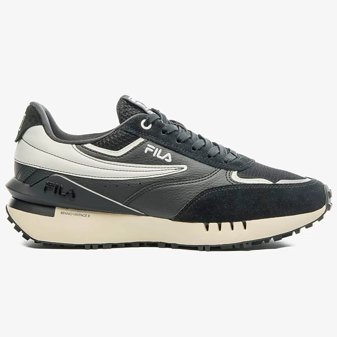 FILA Tênis Renno Vintage II Masculino - * Lifestyle | Tênis preto