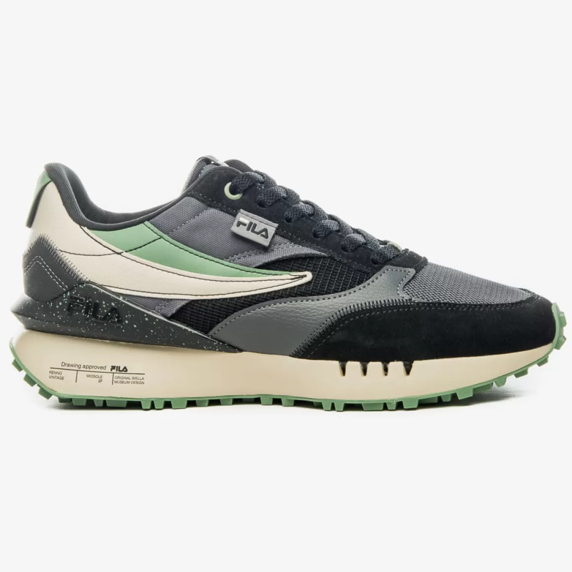 FILA Tênis Renno Vintage Masculino - * Lifestyle | Tênis preto