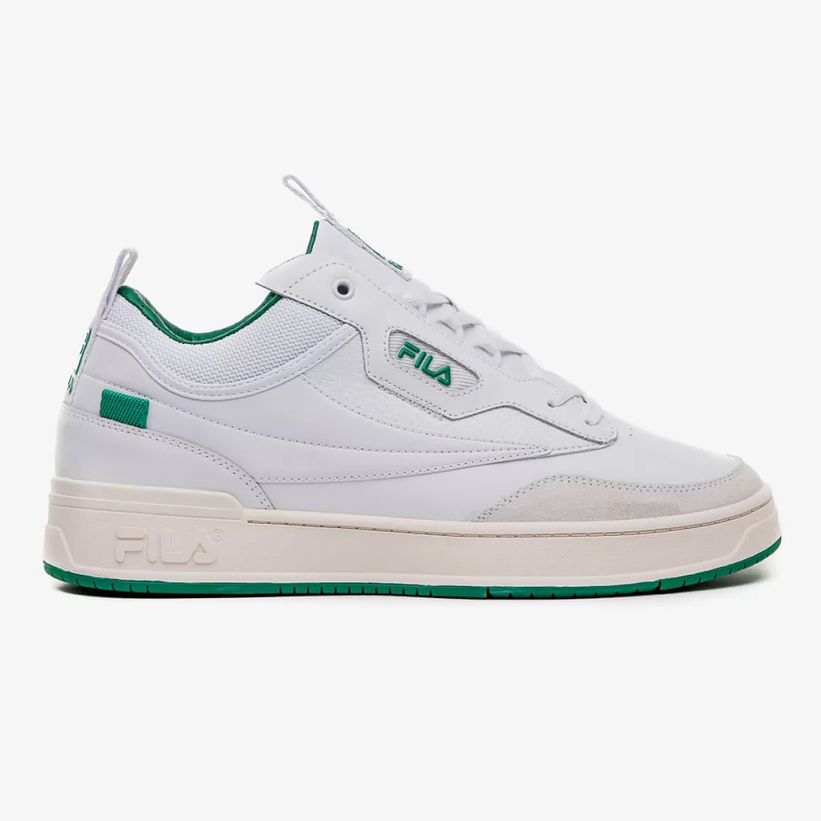 FILA Tênis T-1 Mid Saga Masculino - * Conheça FILA Heritage | Tênis branco