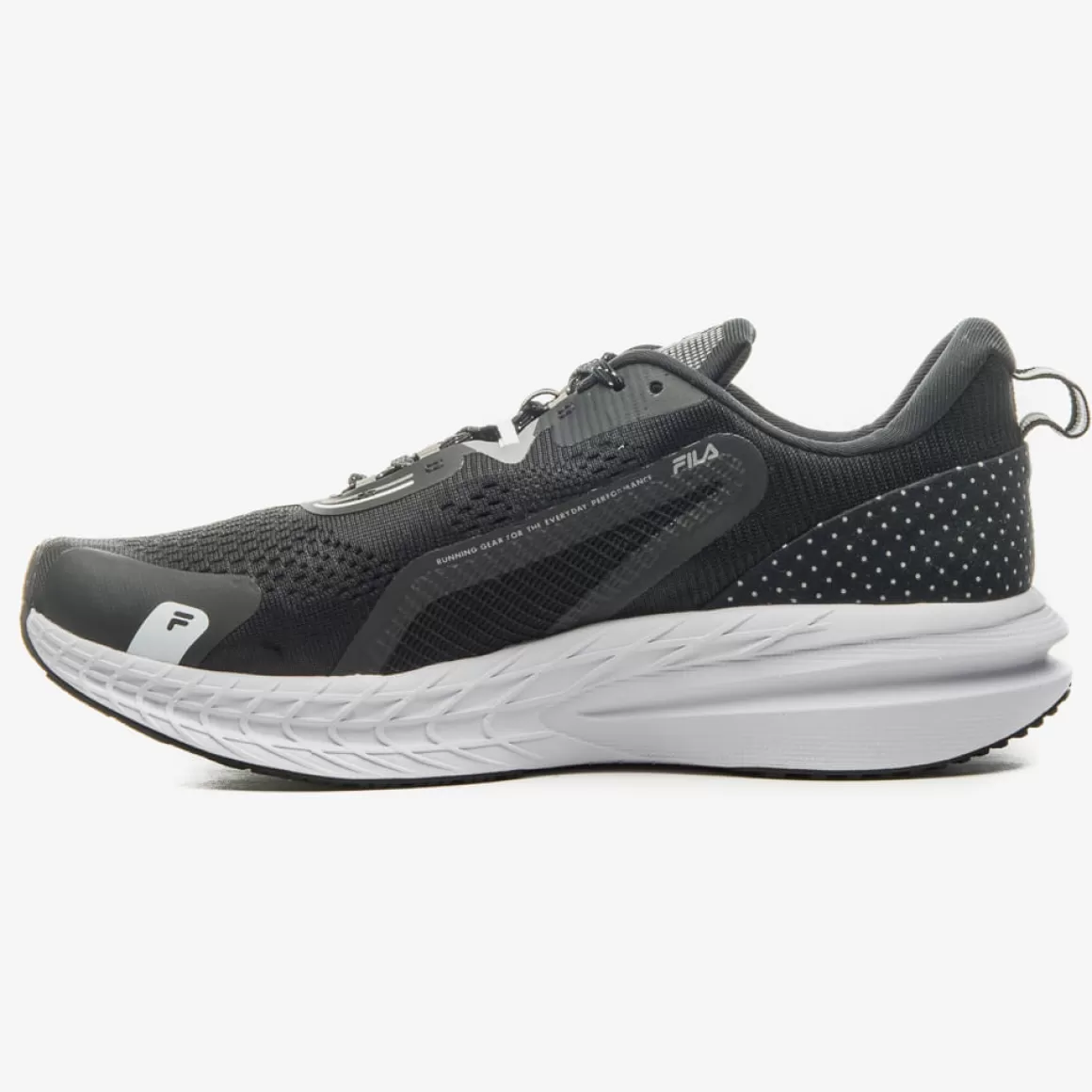 FILA Tênis para Corrida Masculino Preto e Branco Racer T2 - * Até 21km | Até 10km