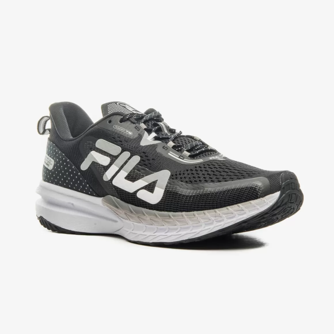 FILA Tênis para Corrida Masculino Preto e Branco Racer T2 - * Até 21km | Até 10km