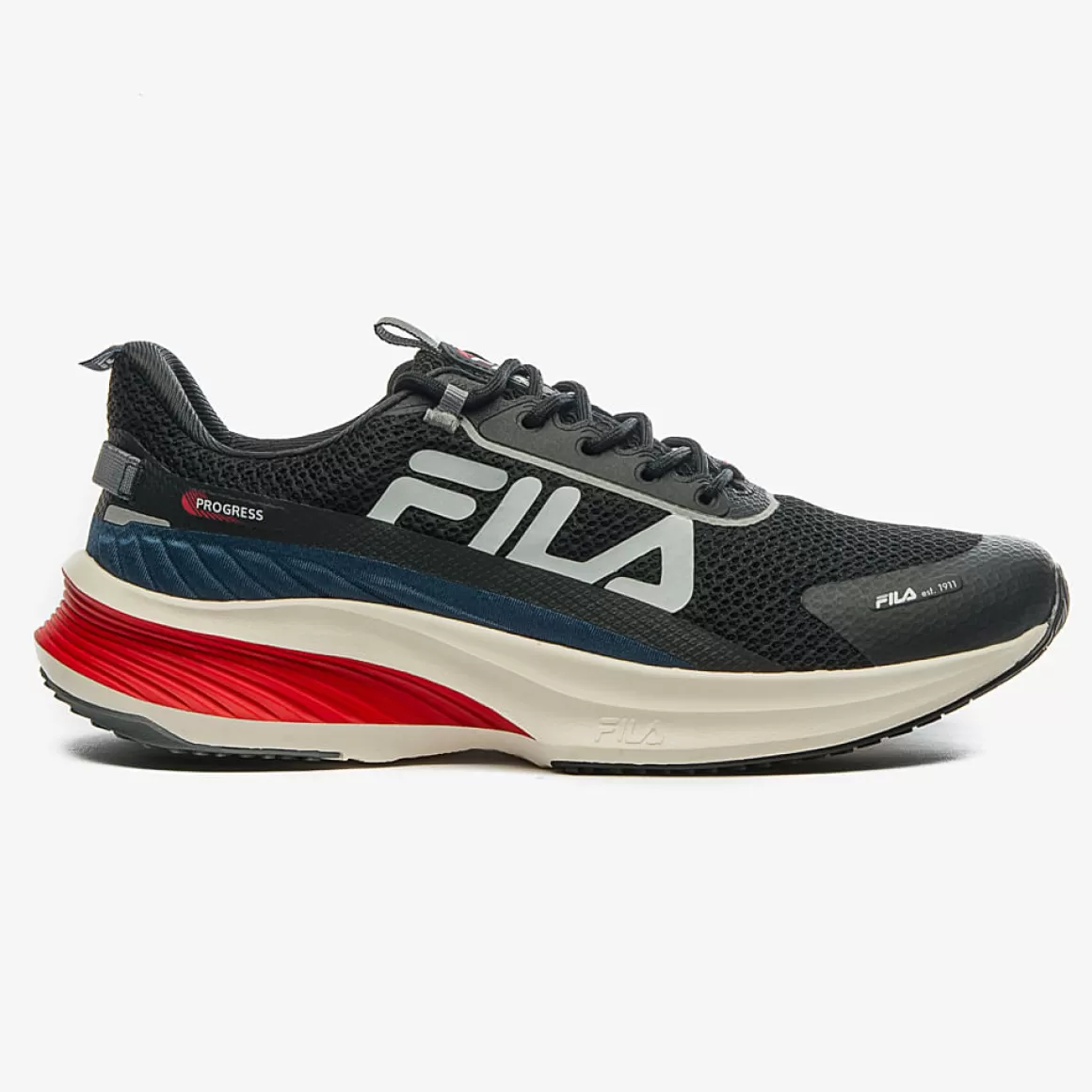 FILA Tênis Preto de Corrida Masculino Progress - * Corrida | Caminhada e corrida