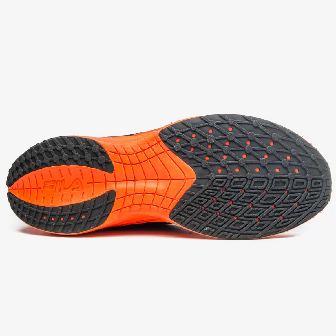 FILA Tênis Preto e Laranja de Corrida Masculino Racer T2 - * Até 21km | Até 10km