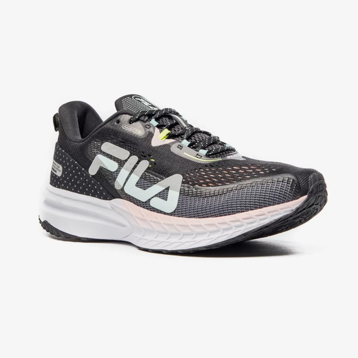 FILA Tênis Preto para Corrida Feminino Racer T2 - * Até 21km | Até 10km